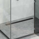 Vidaxx caniveau de douche 2 en 1 avec siphon 360° noir 90 cm