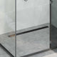 Vidaxx caniveau de douche 2 en 1 noir 100 cm acier inoxydable 304