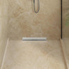 Vidaxxl caniveau de douche mural argent 50 cm acier inoxydable 304