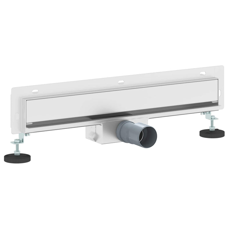 Vidaxxl caniveau de douche mural argent 50 cm acier inoxydable 304