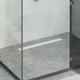 Vidaxx caniveau de douche 2 en 1 avec siphon 360° argent 70 cm
