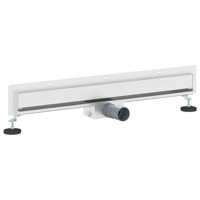 Vidaxxl caniveau de douche mural argent 70 cm acier inoxydable 304