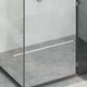 VidaXL caniveau de douche 360° avec modèle mince argent 90 cm