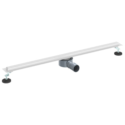 VidaXL caniveau de douche 360° avec modèle mince argent 90 cm