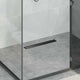 Vidaxx caniveau de douche 2 en 1 noir 60 cm acier inoxydable 304