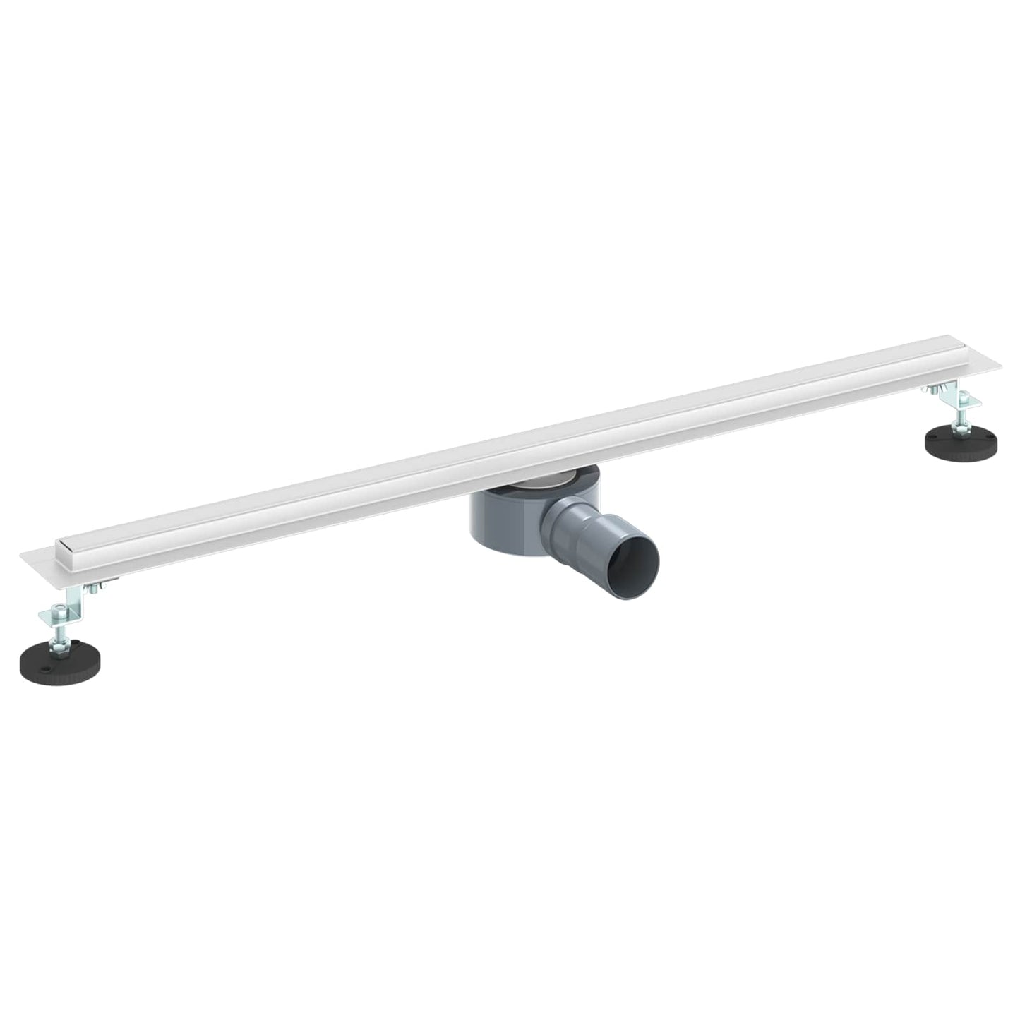 VidaXL Caniveau de douche 360° avec modèle mince argent 80 cm