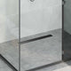 Vidaxx caniveau de douche 2 en 1 avec siphon 360° noir 60 cm