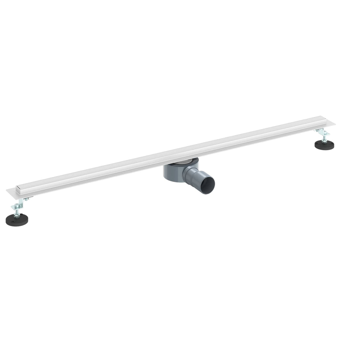 VidaXL Caniveau de douche 360° avec modèle mince argent 100 cm