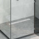 Vidaxx caniveau de douche avec ligne design argent 70 cm acier inoxydable 304