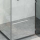 VidaXL caniveau de douche 360° avec modèle mince argent 50 cm