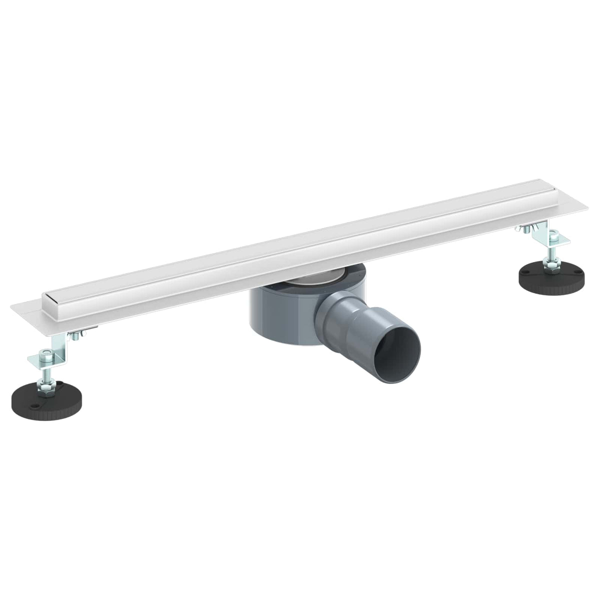 VidaXL caniveau de douche 360° avec modèle mince argent 50 cm