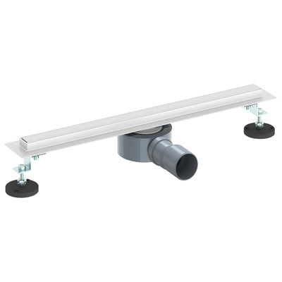 VidaXL caniveau de douche 360° avec modèle mince argent 50 cm