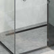 Vidaxx caniveau de douche 2 en 1 avec siphon 360° noir 100 cm