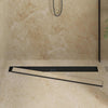 Vidaxx caniveau de douche 2 en 1 avec siphon 360° noir 100 cm