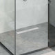 Vidaxx caniveau de douche avec design de ligne argent 60 cm acier inoxydable 304