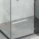 VidaXL caniveau de douche 2 en 1 argent 60 cm acier inoxydable 304