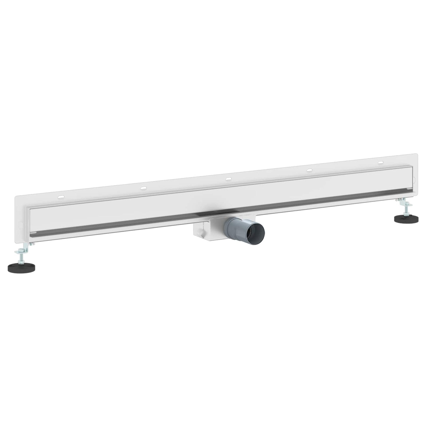 Vidaxxl caniveau de douche mural argent 100 cm acier inoxydable 304