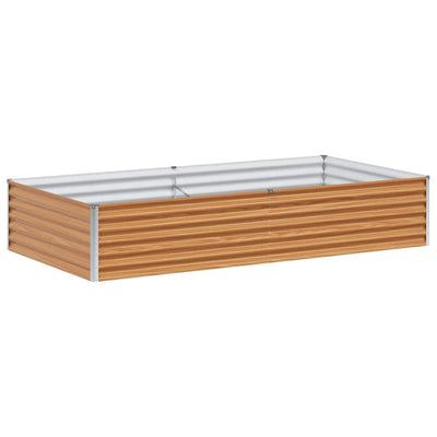 Jardinière surélevée Vidaxl 195 x 100 x 36 cm acier galvanisé