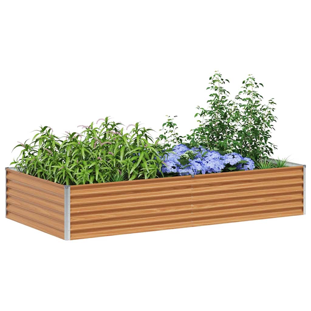 Jardinière surélevée Vidaxl 195 x 100 x 36 cm acier galvanisé