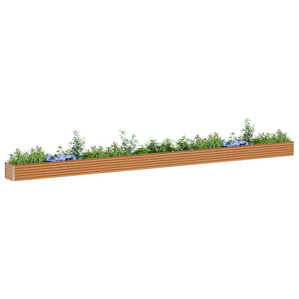 Jardinière surélevée Vidaxl 775 x 50 x 36 cm acier galvanisé