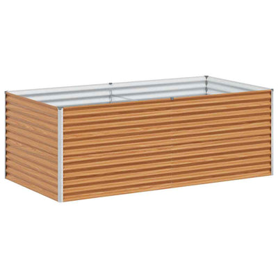 Jardinière surélevée Vidaxl 195 x 100 x 68 cm acier galvanisé