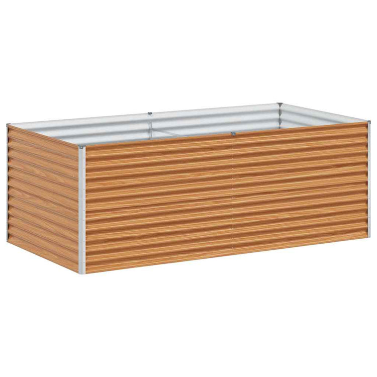 Jardinière surélevée Vidaxl 195 x 100 x 68 cm acier galvanisé