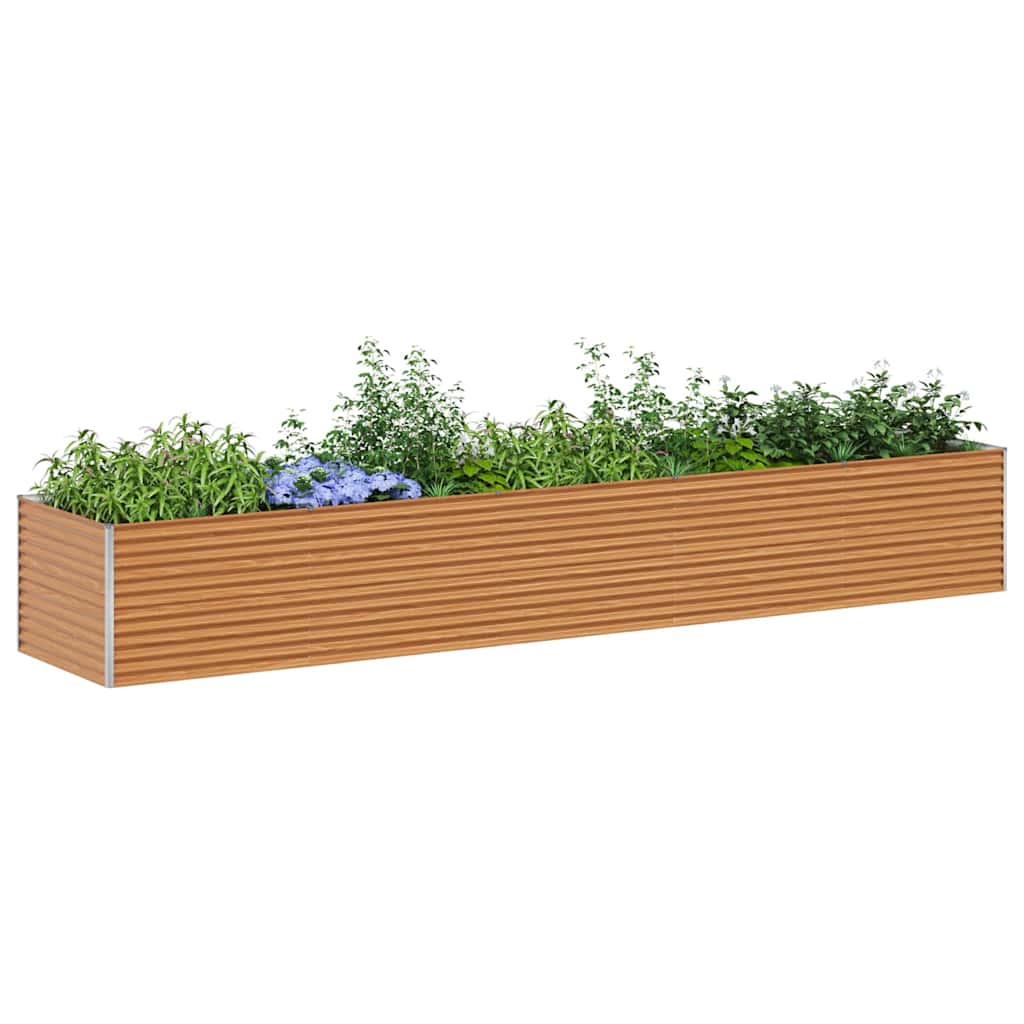 Jardinière surélevée Vidaxl 485 x 100 x 68 cm acier galvanisé
