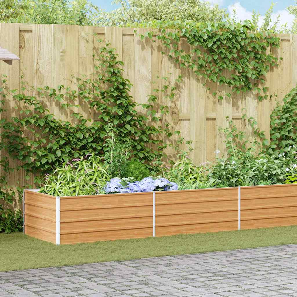 Jardinière surélevée Vidaxx marron clair 600 x 80 x 45 cm