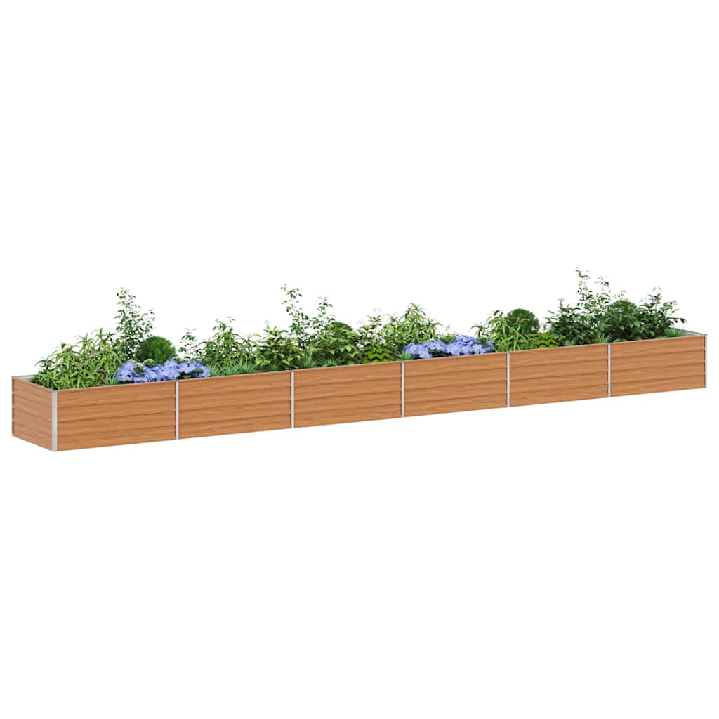 Jardinière surélevée Vidaxx marron clair 600 x 80 x 45 cm