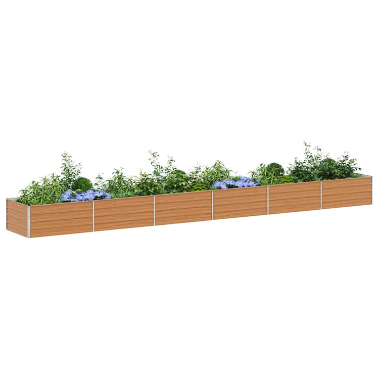 Jardinière surélevée Vidaxx marron clair 600 x 80 x 45 cm