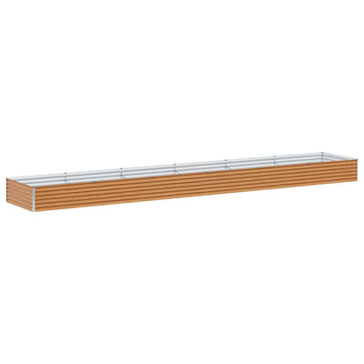 Jardinière surélevée Vidaxl 582 x 100 x 36 cm acier galvanisé
