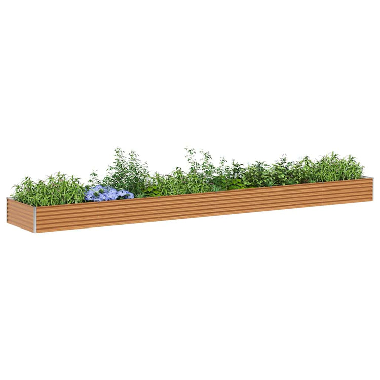 Jardinière surélevée Vidaxl 582 x 100 x 36 cm acier galvanisé