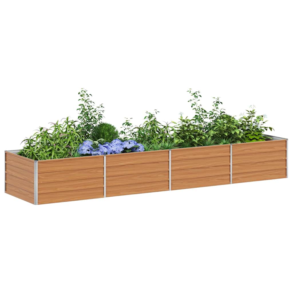 Jardinière surélevée Vidaxx marron clair 320 x 80 x 45 cm