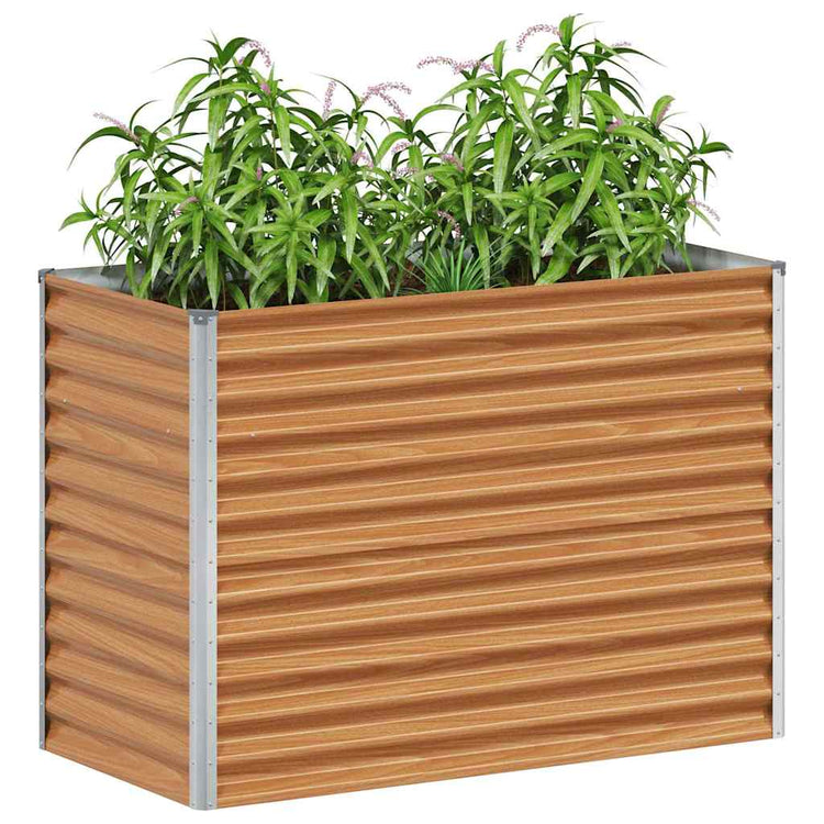 Jardinière surélevée Vidaxl 98 x 50 x 68 cm acier galvanisé