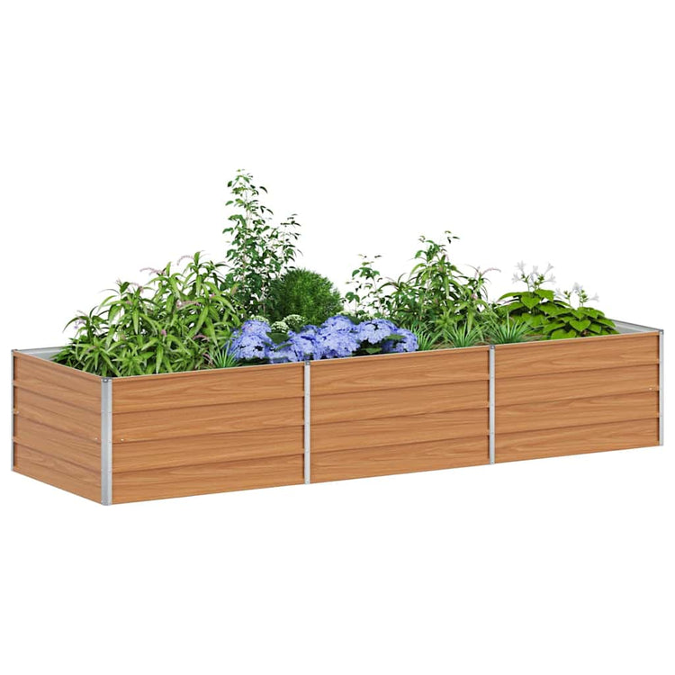 Jardinière surélevée Vidaxx marron clair 240 x 80 x 45 cm