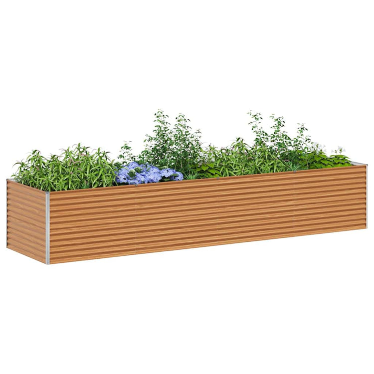 Jardinière surélevée Vidaxx 390 x 100 x 68 cm acier galvanisé