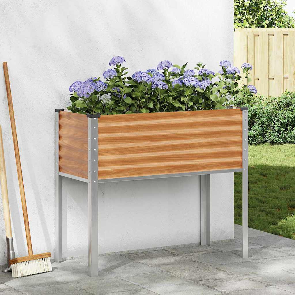 Pot de fleur de jardin Vidaxl marron clair 100,5 x 40,5 x 90 cm