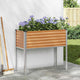 Pot de fleur de jardin Vidaxl marron clair 100,5 x 40,5 x 90 cm