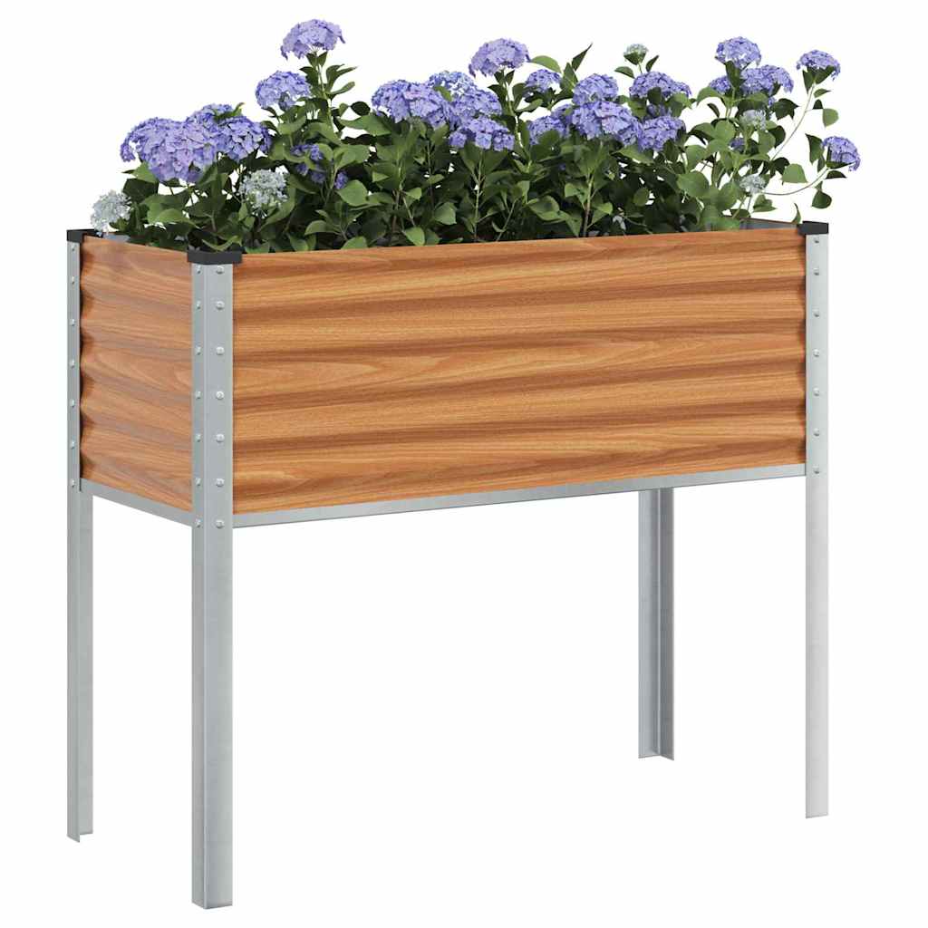 Pot de fleur de jardin Vidaxl marron clair 100,5 x 40,5 x 90 cm