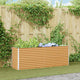 Jardinière surélevée Vidaxl 195 x 50 x 68 cm acier galvanisé