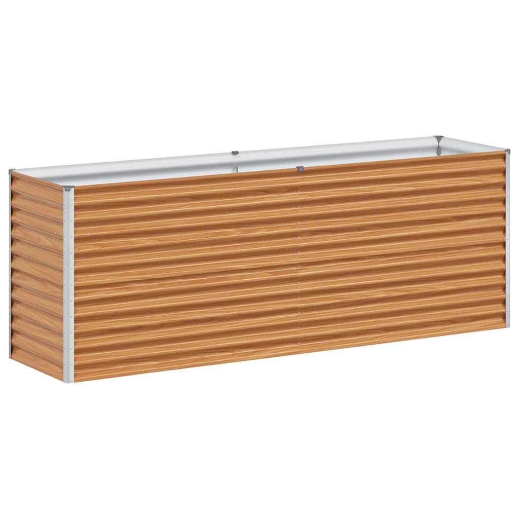 Jardinière surélevée Vidaxl 195 x 50 x 68 cm acier galvanisé