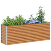 Jardinière surélevée Vidaxl 195 x 50 x 68 cm acier galvanisé