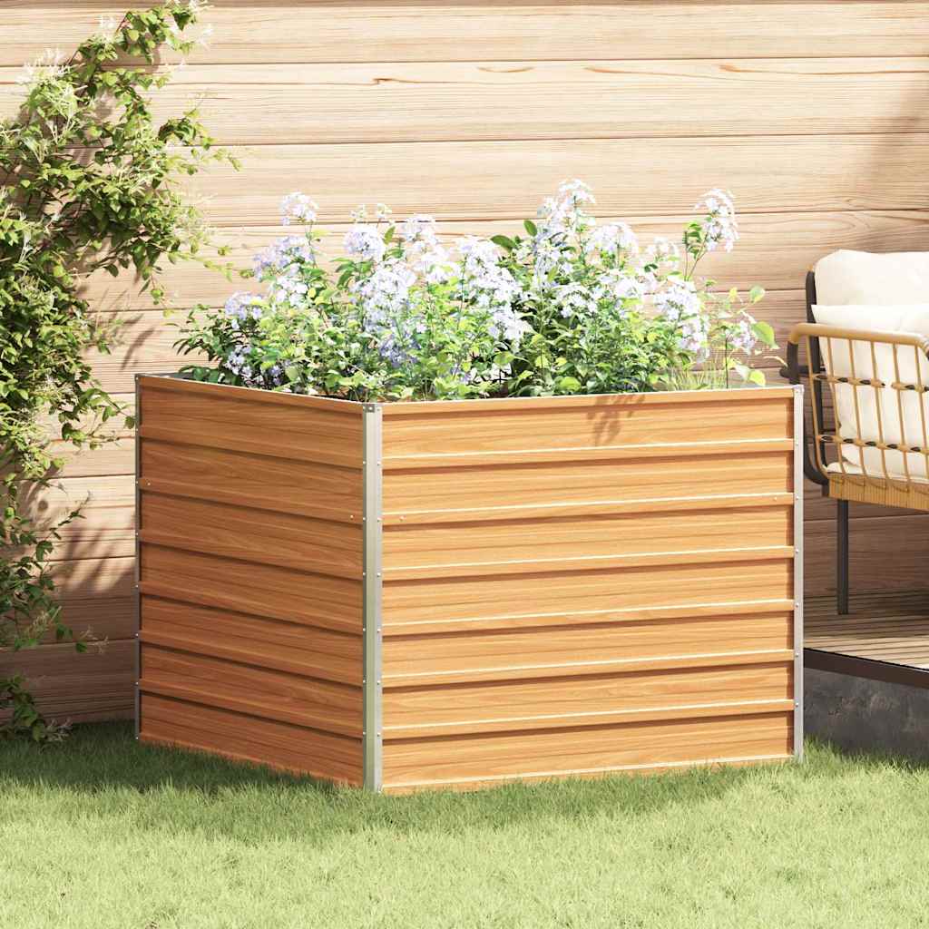 Jardinière surélevée Vidaxx marron clair 100 x 100 x 77 cm