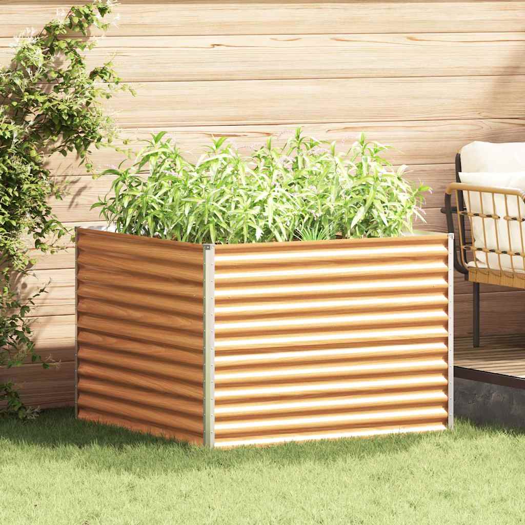 Jardinière surélevée Vidaxl 98 x 100 x 68 cm acier galvanisé