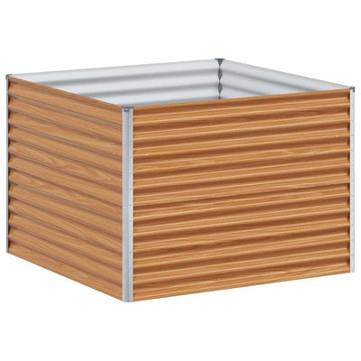 Jardinière surélevée Vidaxl 98 x 100 x 68 cm acier galvanisé