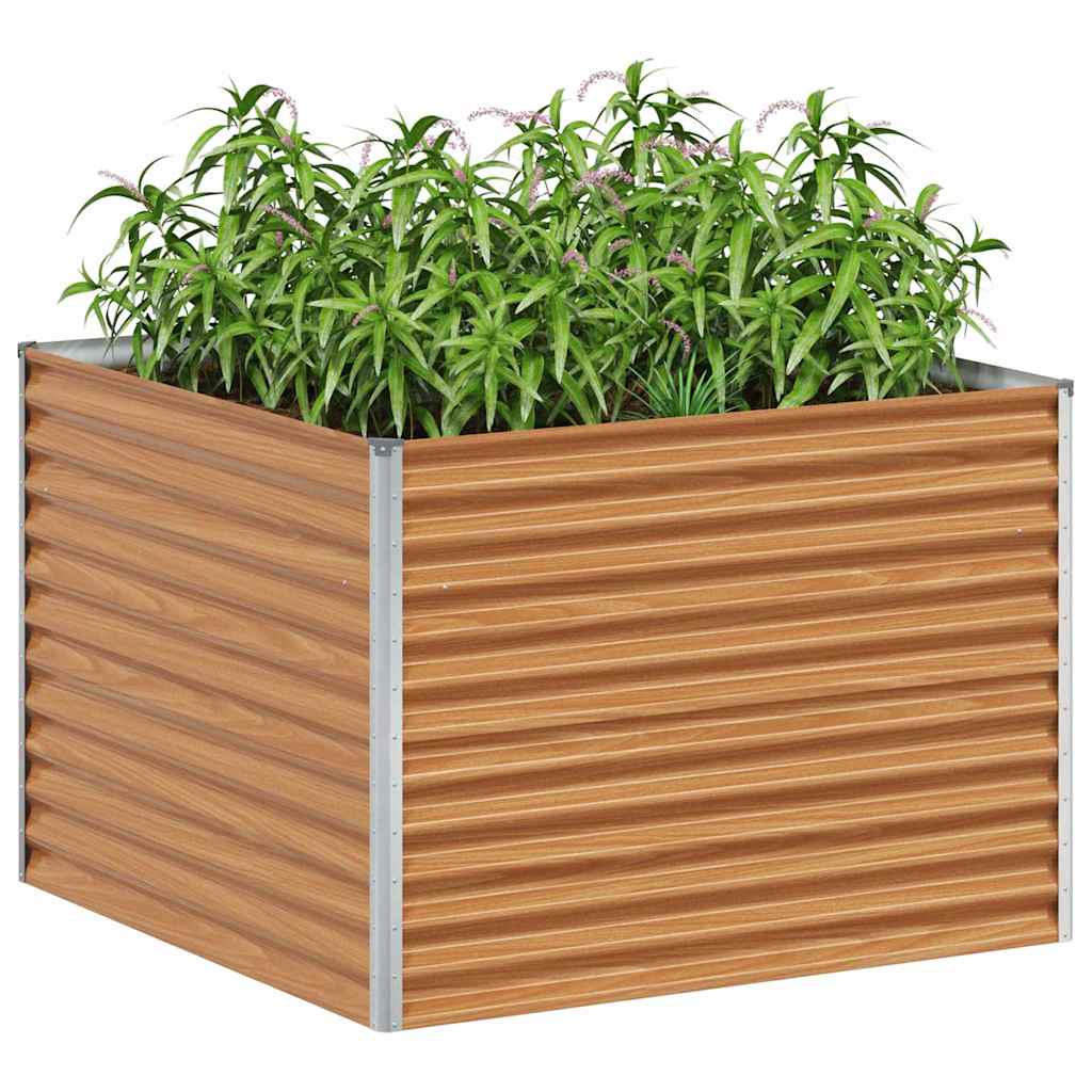 Jardinière surélevée Vidaxl 98 x 100 x 68 cm acier galvanisé