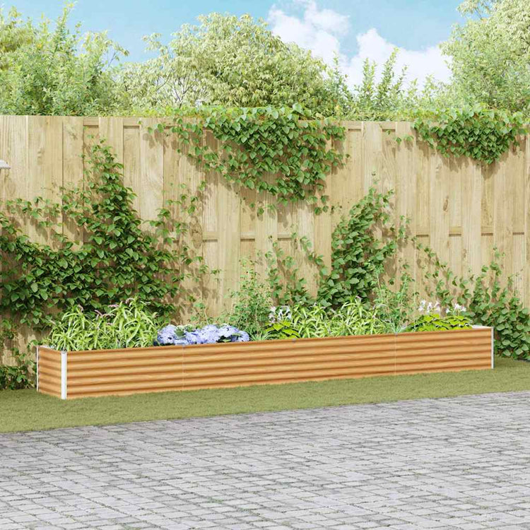 Jardinière surélevée Vidaxx 390 x 50 x 36 cm acier galvanisé