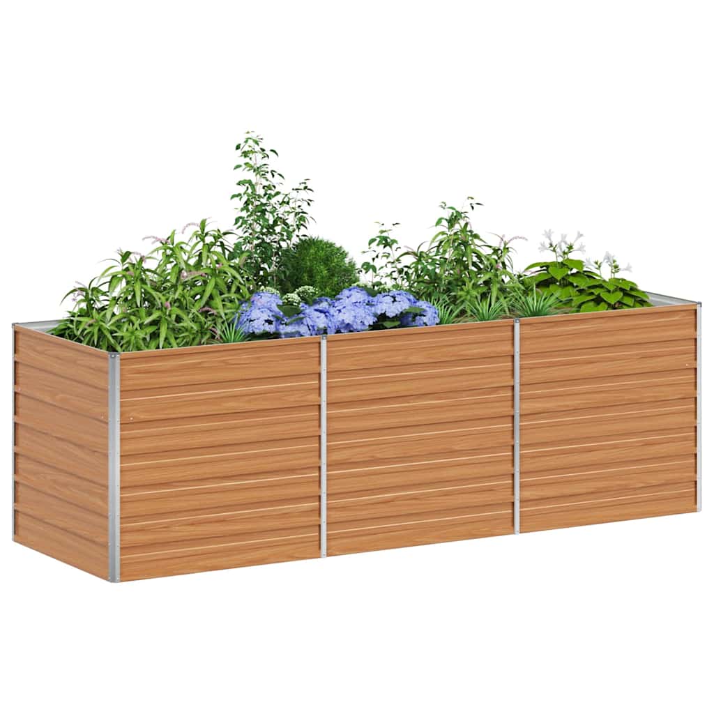 Jardinière surélevée Vidaxx marron clair 240 x 80 x 77 cm