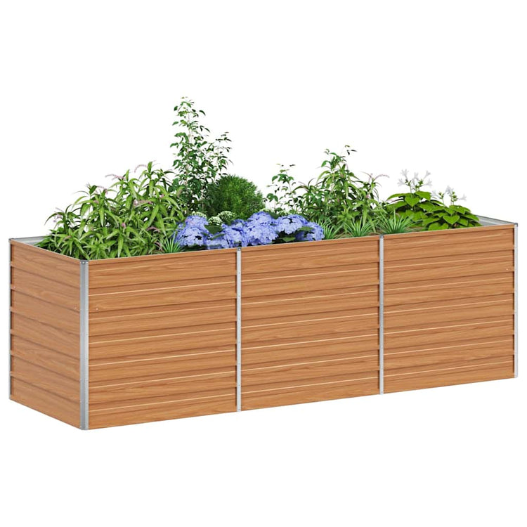 Jardinière surélevée Vidaxx marron clair 240 x 80 x 77 cm