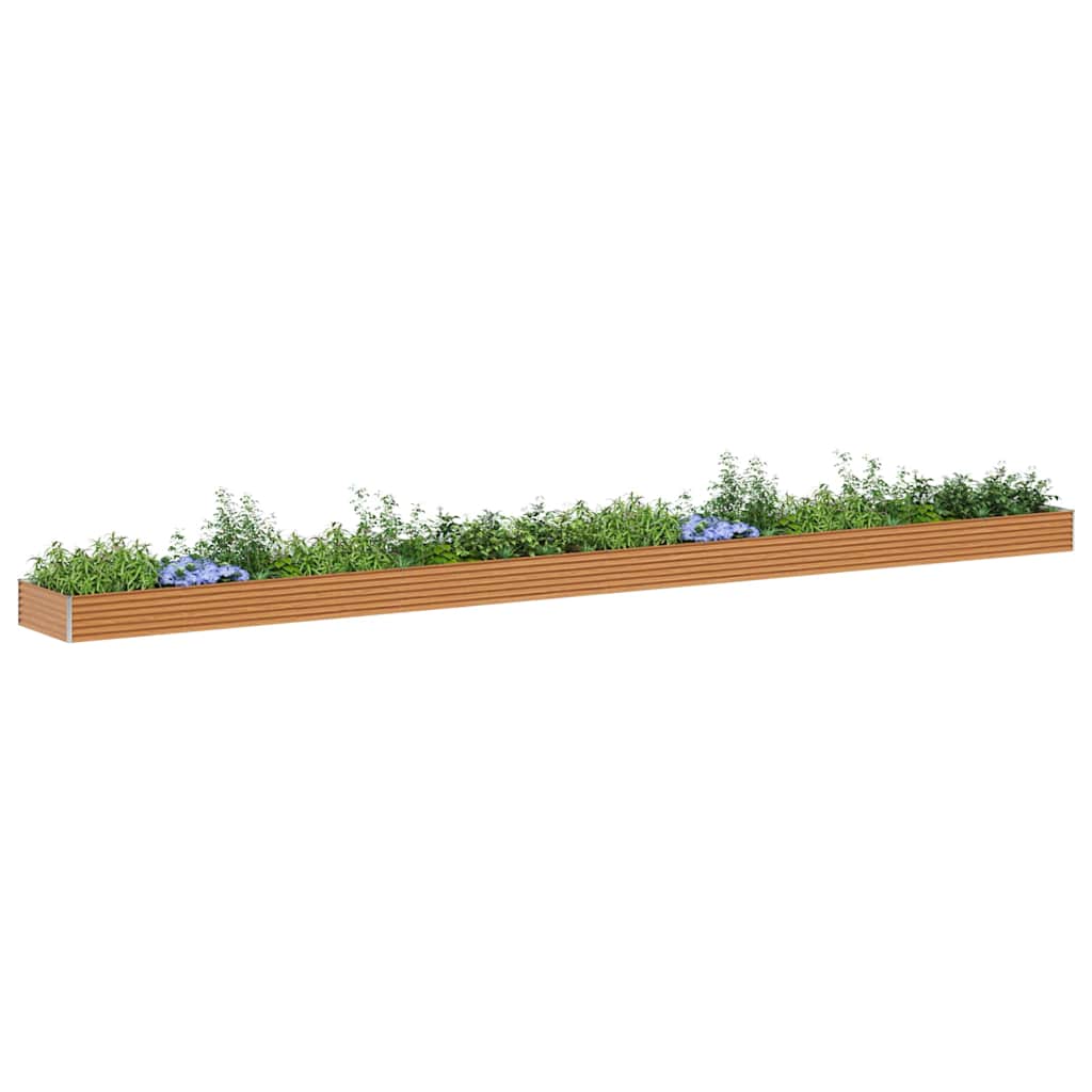 Jardinière surélevée Vidaxx 970 x 100 x 36 cm acier galvanisé